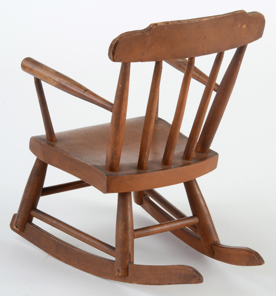 Antique Stenciled Child's Rocker