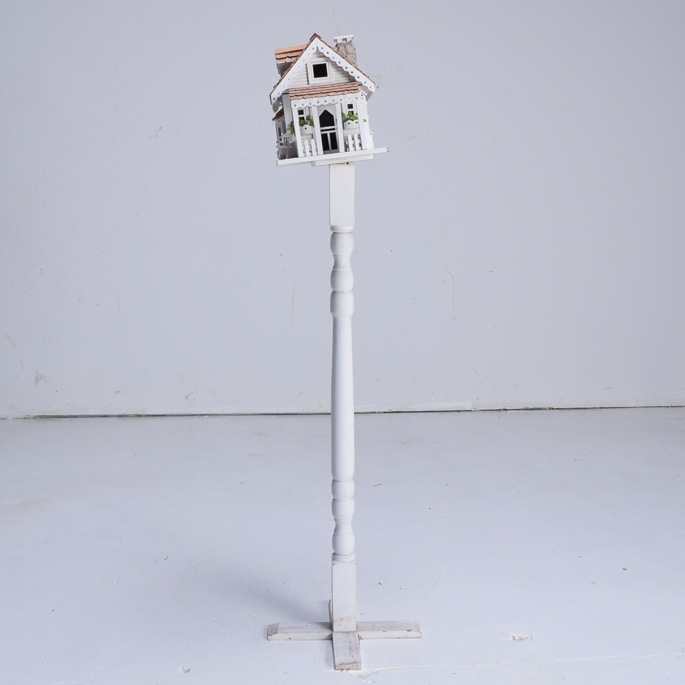 Cottage Style Birdhouse on Stand