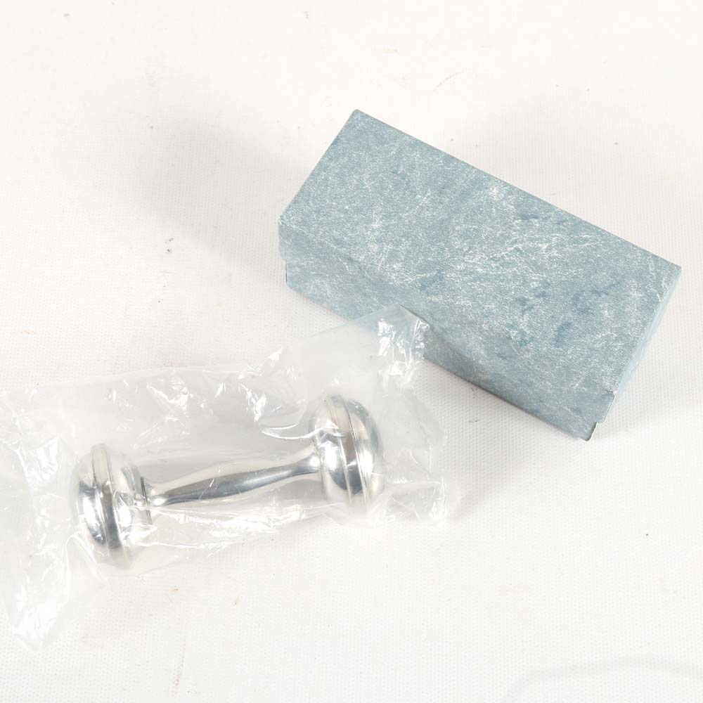 Web Silver Co. Pewter Rattle