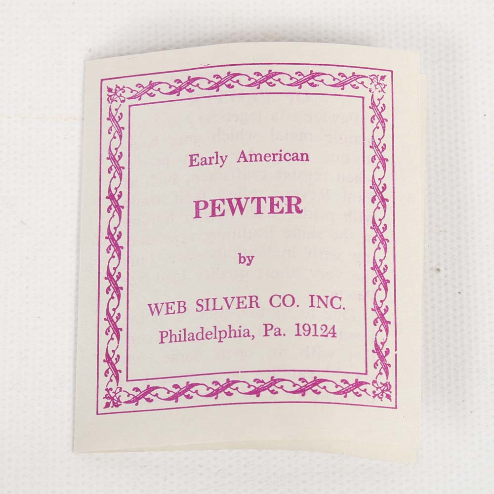 Web Silver Co. Pewter Rattle