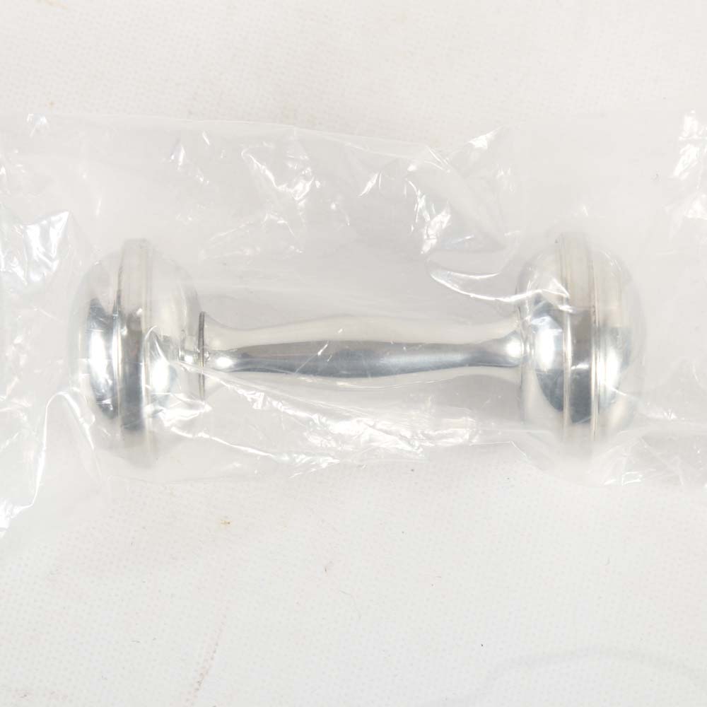 Web Silver Co. Pewter Rattle