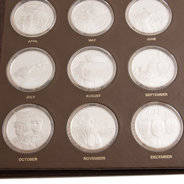 1975 Franklin Mint Sterling Silver Medallic Yearbook