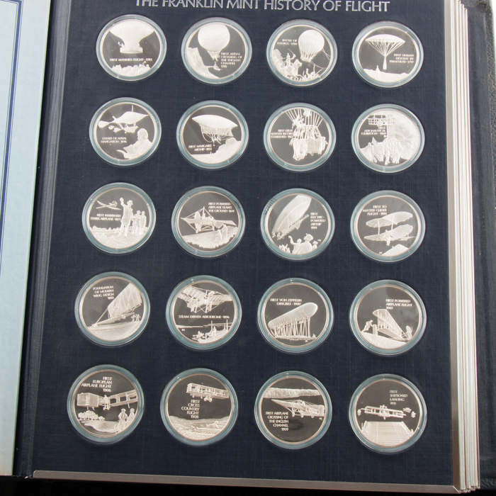 Franklin Mint History of Flight Sterling Silver Proof Set