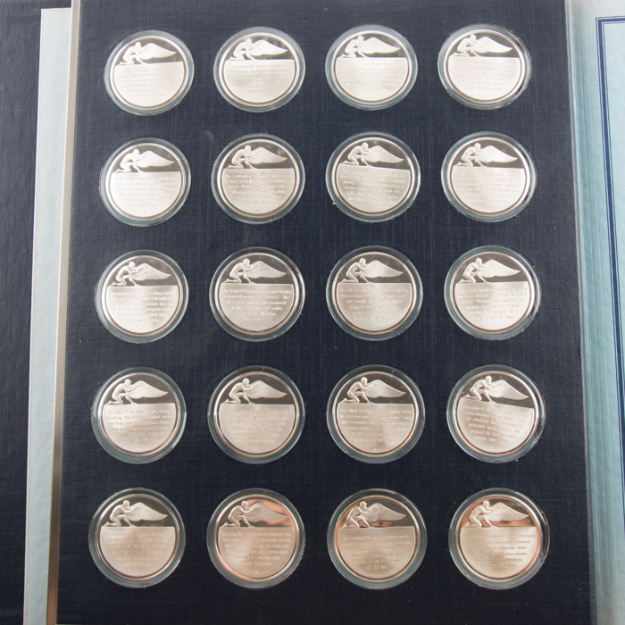 Franklin Mint History of Flight Sterling Silver Proof Set