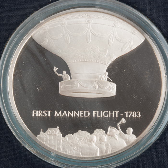 Franklin Mint History of Flight Sterling Silver Proof Set