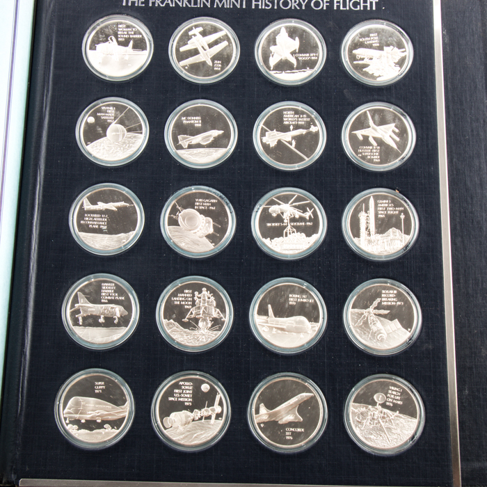 Franklin Mint History of Flight Sterling Silver Proof Set