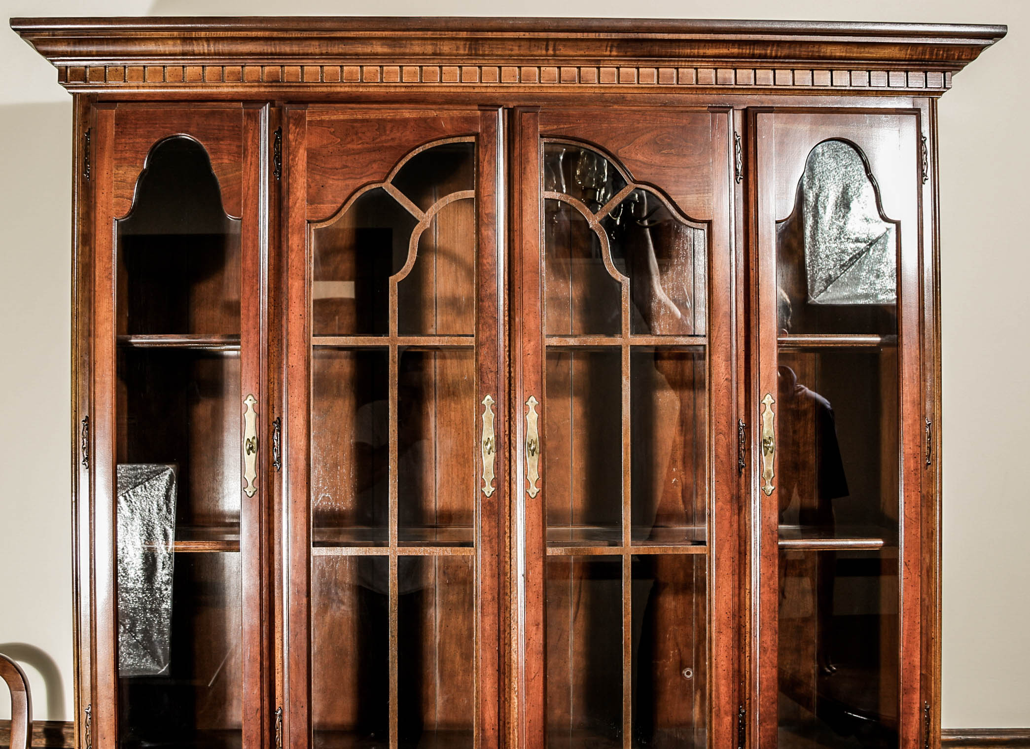 Vintage Chippendale Style China Cabinet by American Drew, Inc.