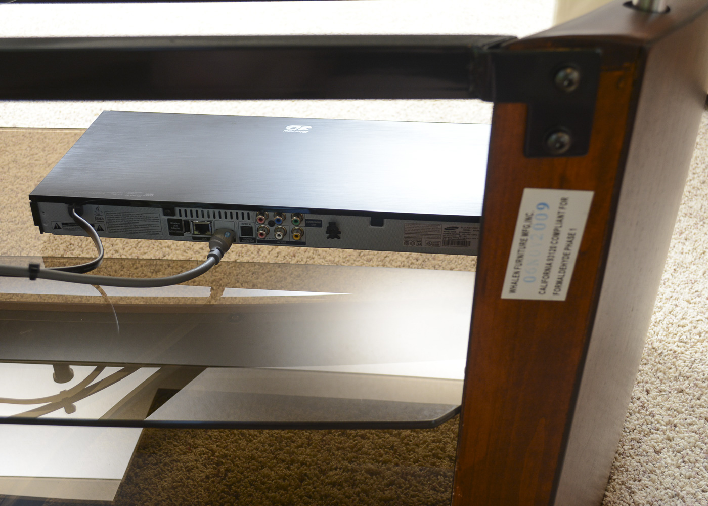 Samsung HDTV, Channel Soundbar, Samsung 3D Blu-ray, Subwoofer and Console