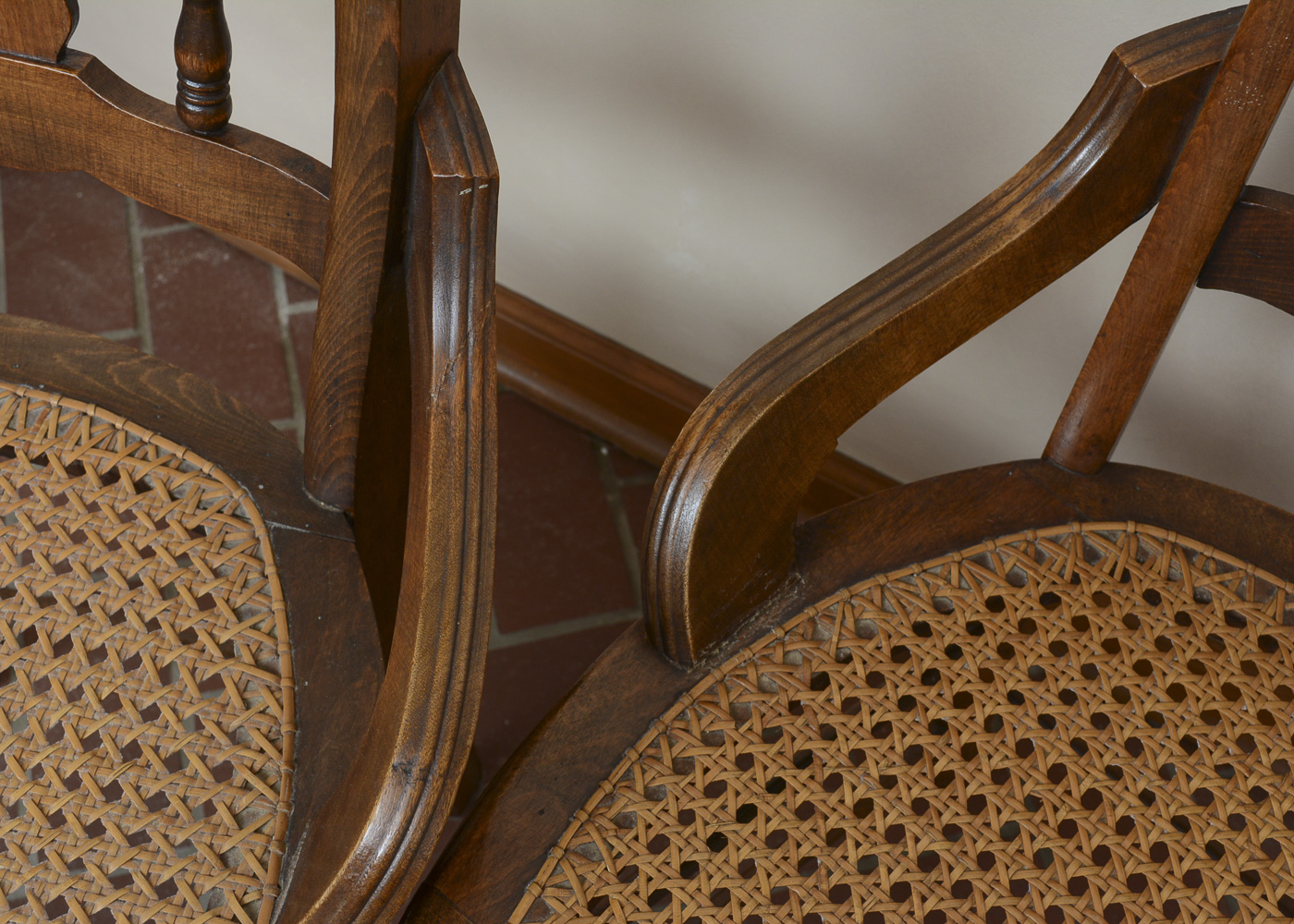 Antique Victorian Caned Side Chairs