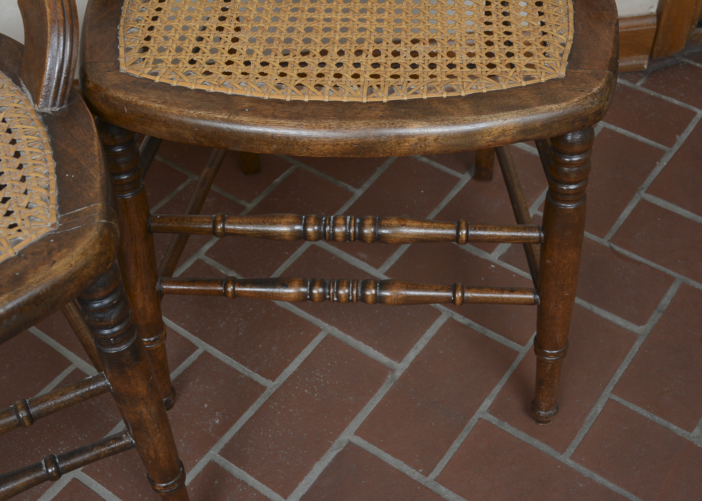 Antique Victorian Caned Side Chairs