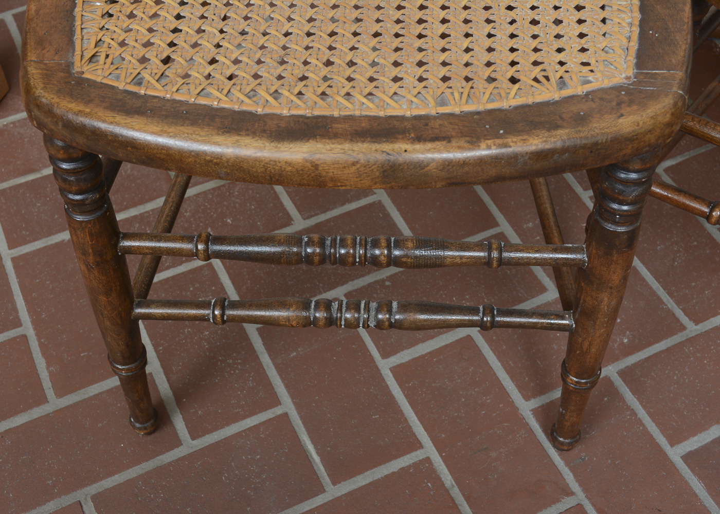 Antique Victorian Caned Side Chairs
