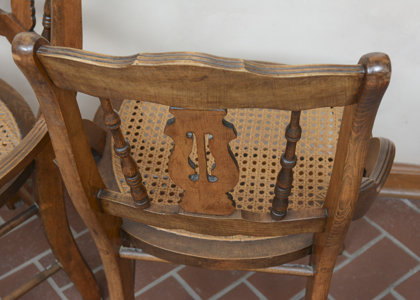 Antique Victorian Caned Side Chairs