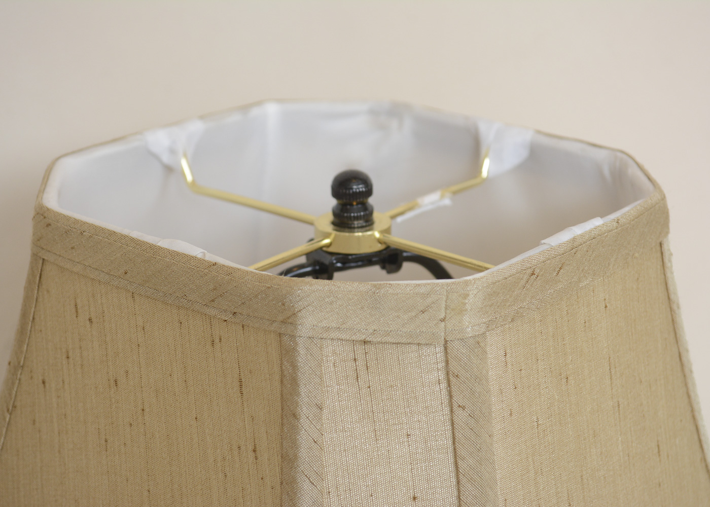 Resin and Metal Table Lamps with Lamp Shades