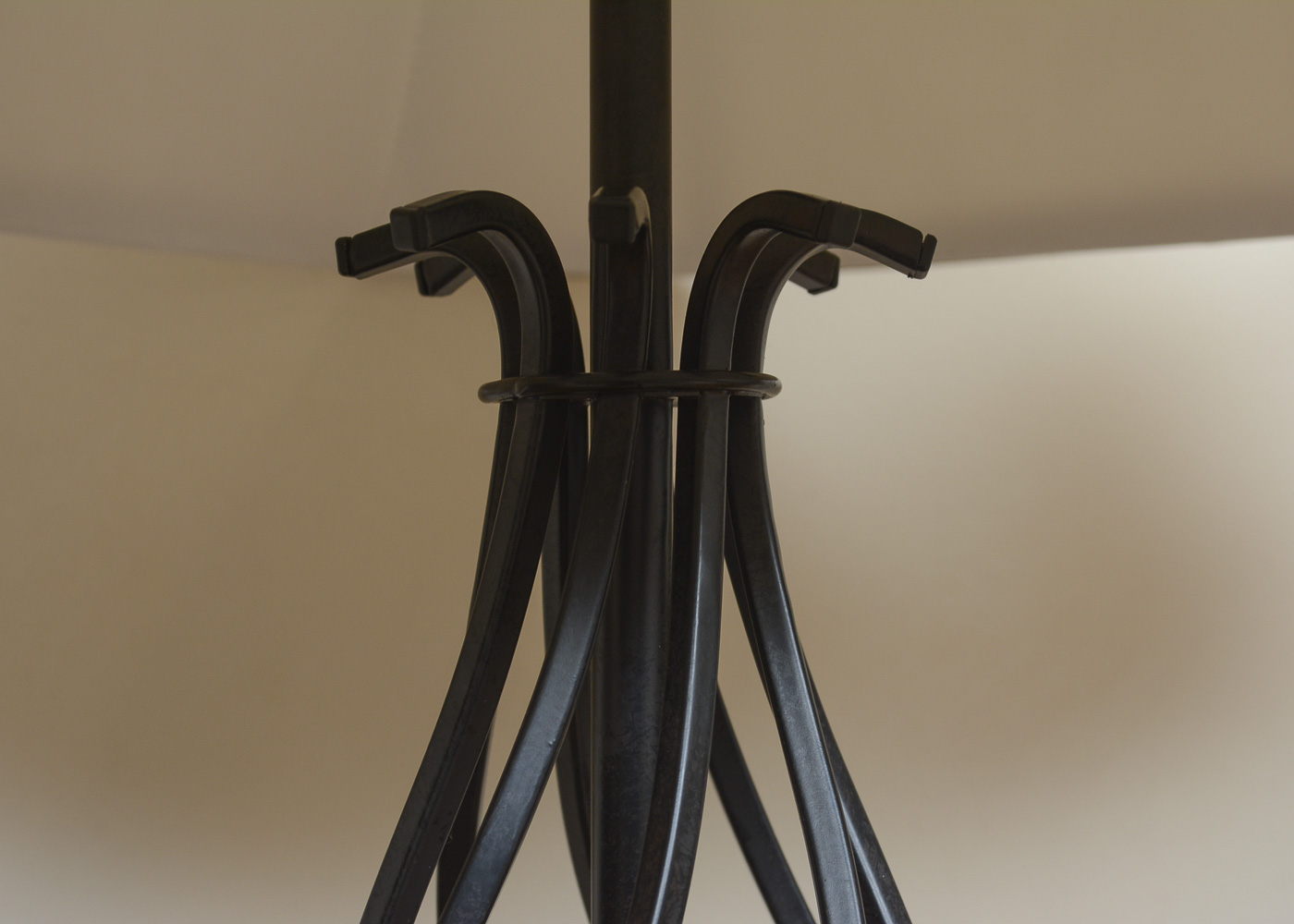 Resin and Metal Table Lamps with Lamp Shades