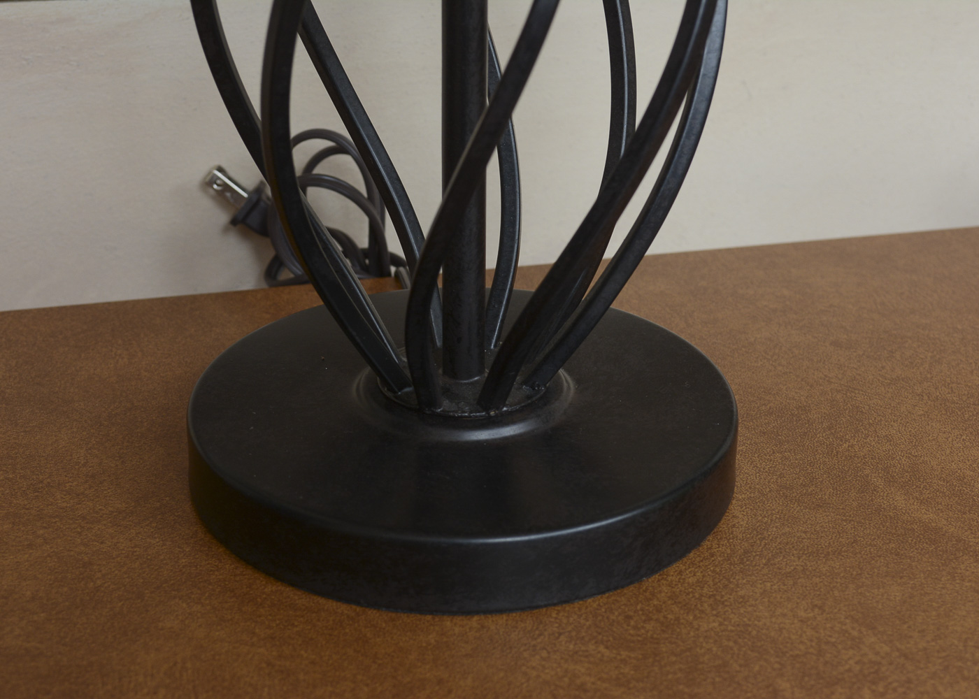 Resin and Metal Table Lamps with Lamp Shades