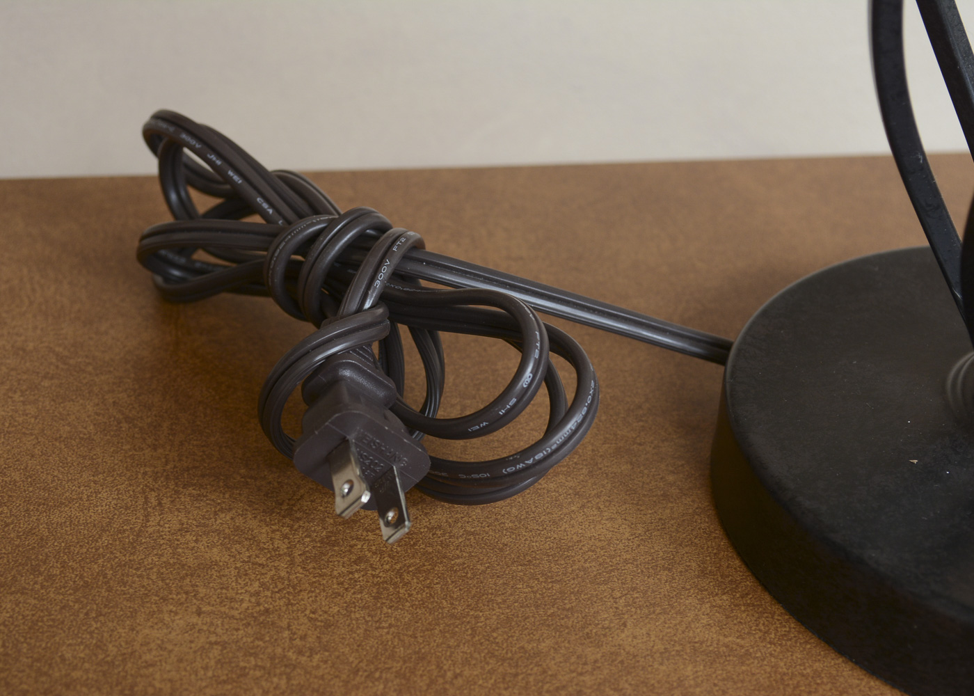 Resin and Metal Table Lamps with Lamp Shades