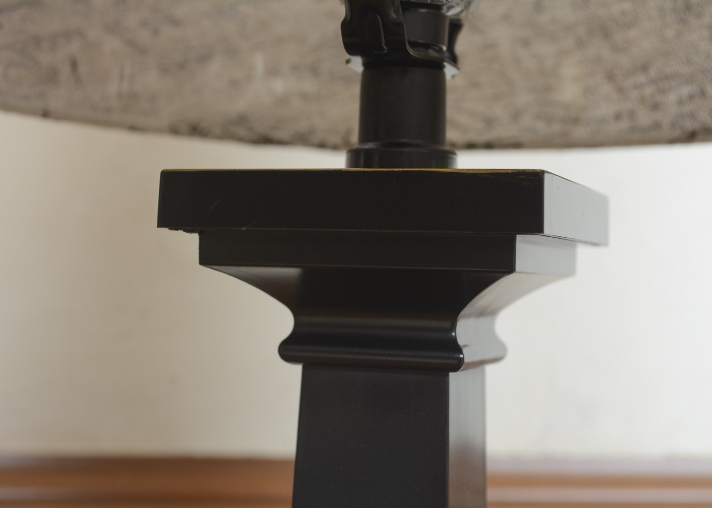 Resin and Metal Table Lamps with Lamp Shades