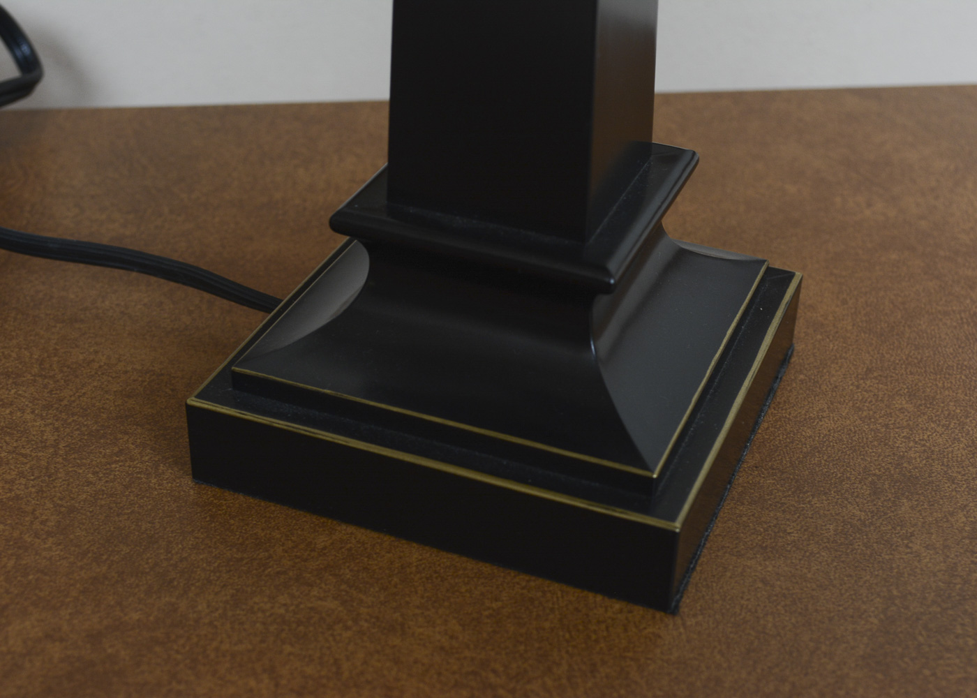 Resin and Metal Table Lamps with Lamp Shades