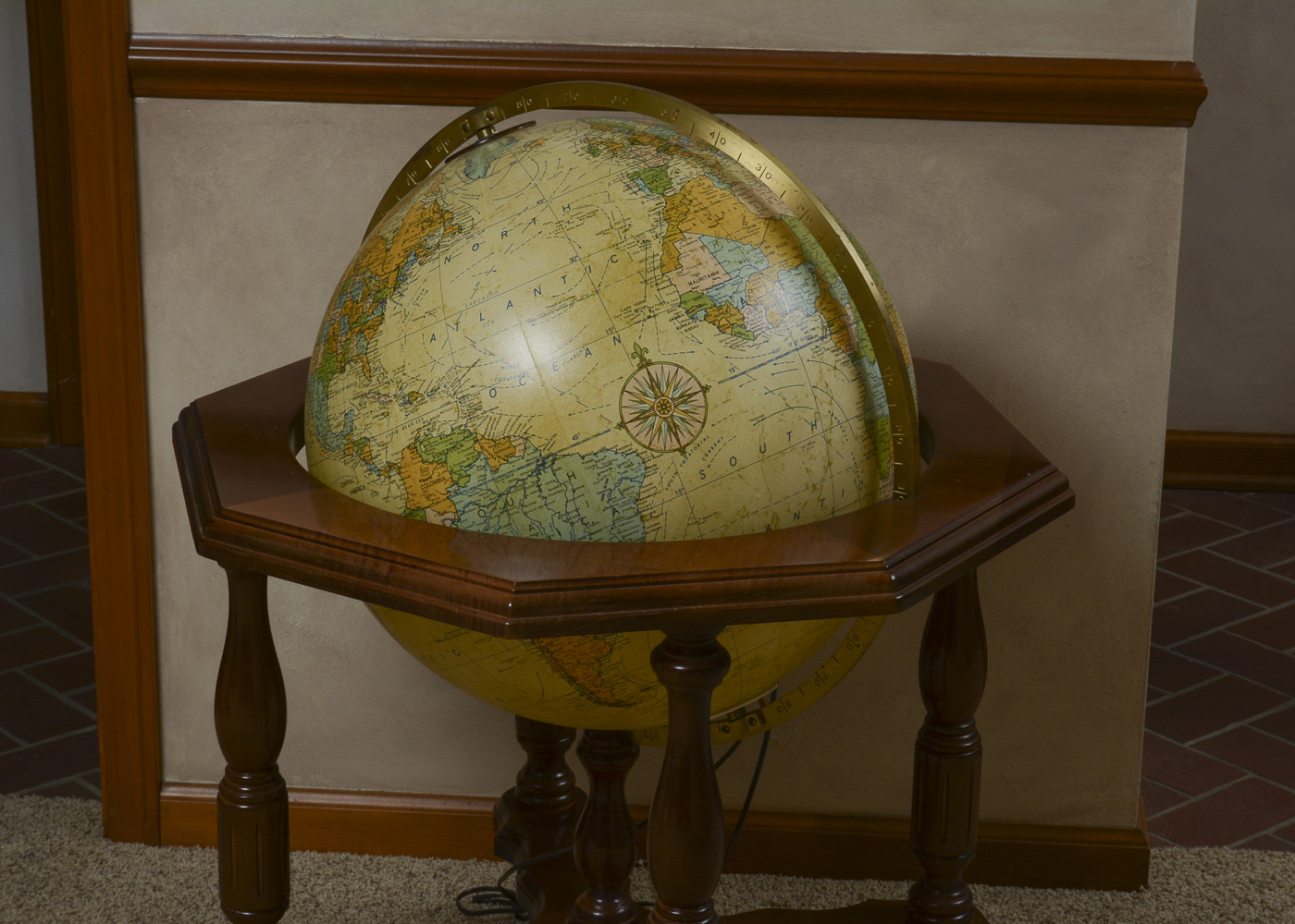 20" Heirloom Illuminated Floor Globe by Replogle