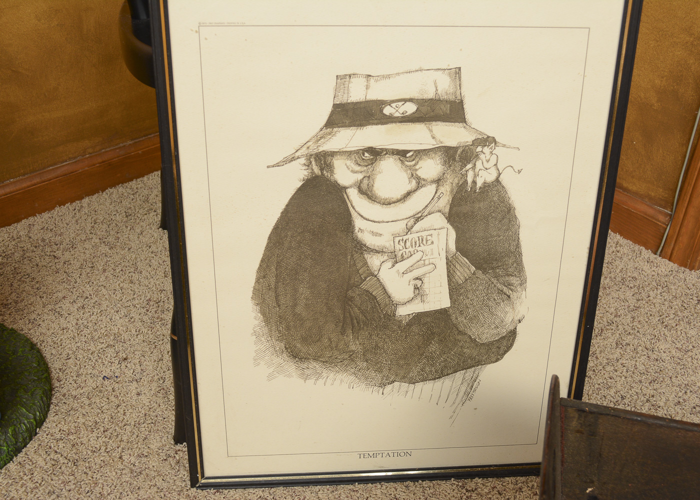 Golf Themed Table, Chair, and Decor