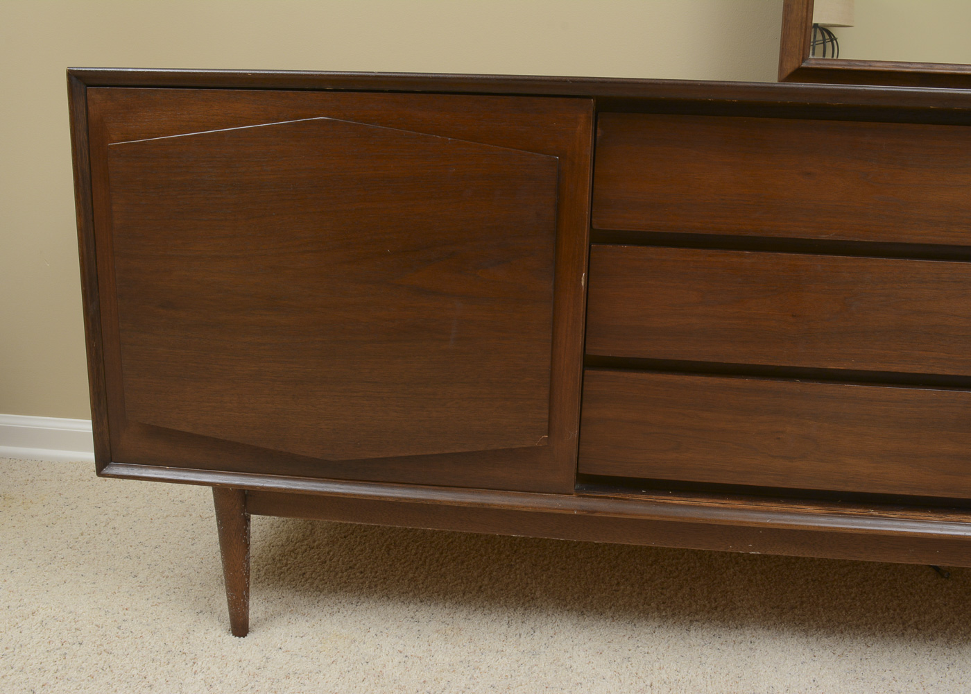 Mid Century Modern Dresser with Mirror by R-Way