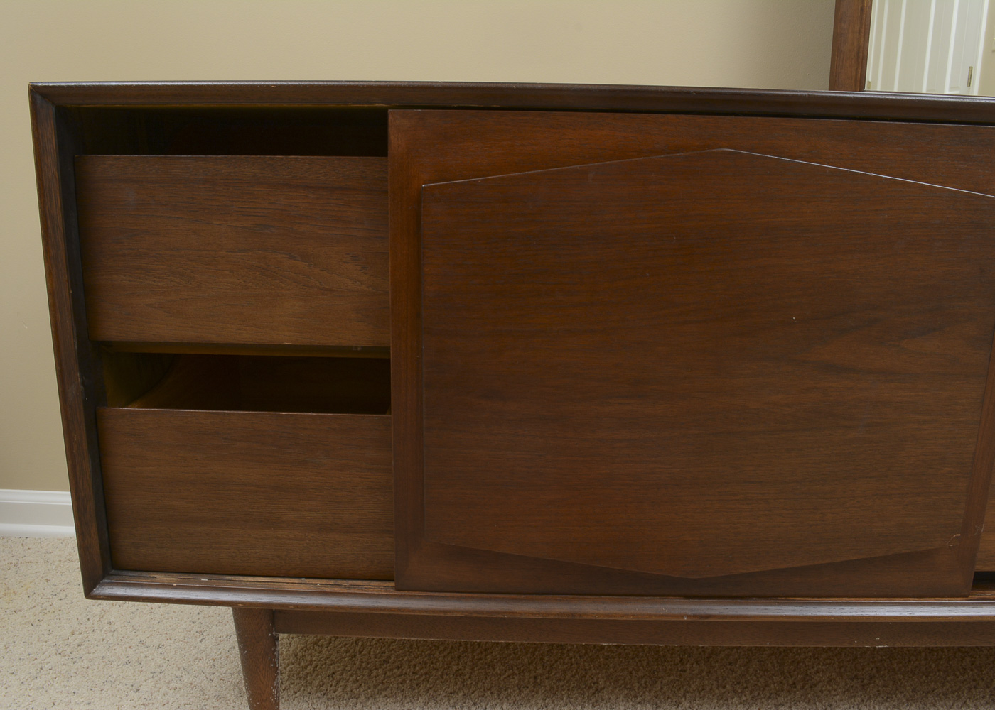 Mid Century Modern Dresser with Mirror by R-Way