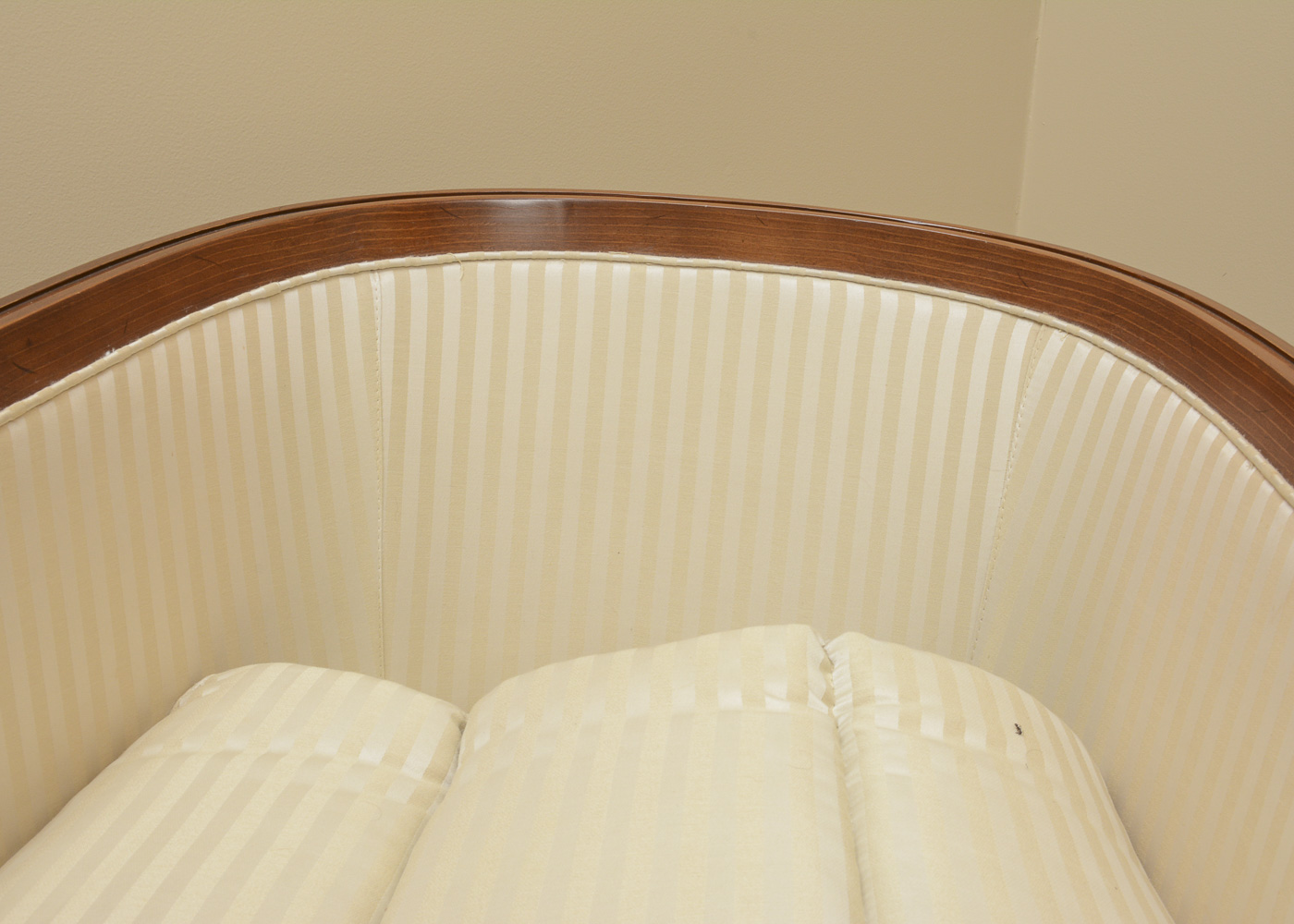 Upholstered Club Chair by Drexel with Floor Lamp