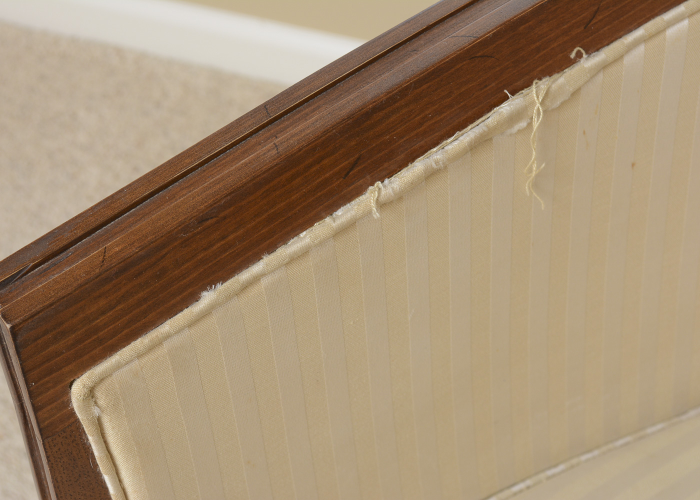 Upholstered Club Chair by Drexel with Floor Lamp