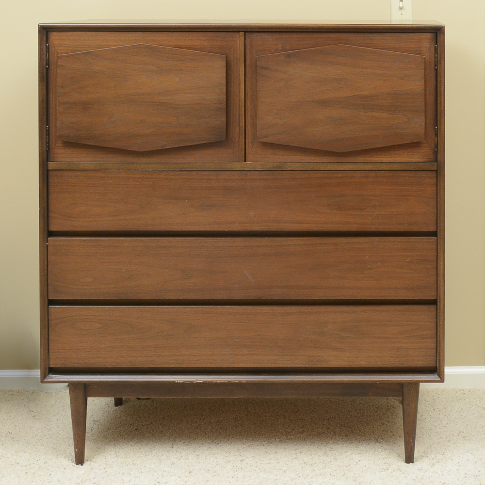Mid Century Modern Walnut Chest of Drawers by R-Way