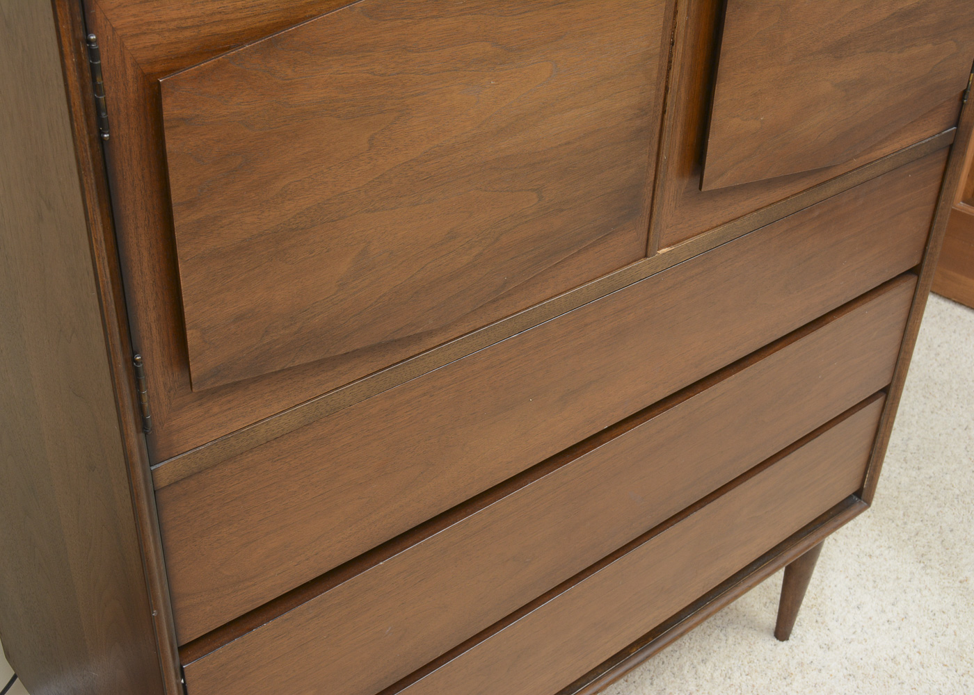Mid Century Modern Walnut Chest of Drawers by R-Way