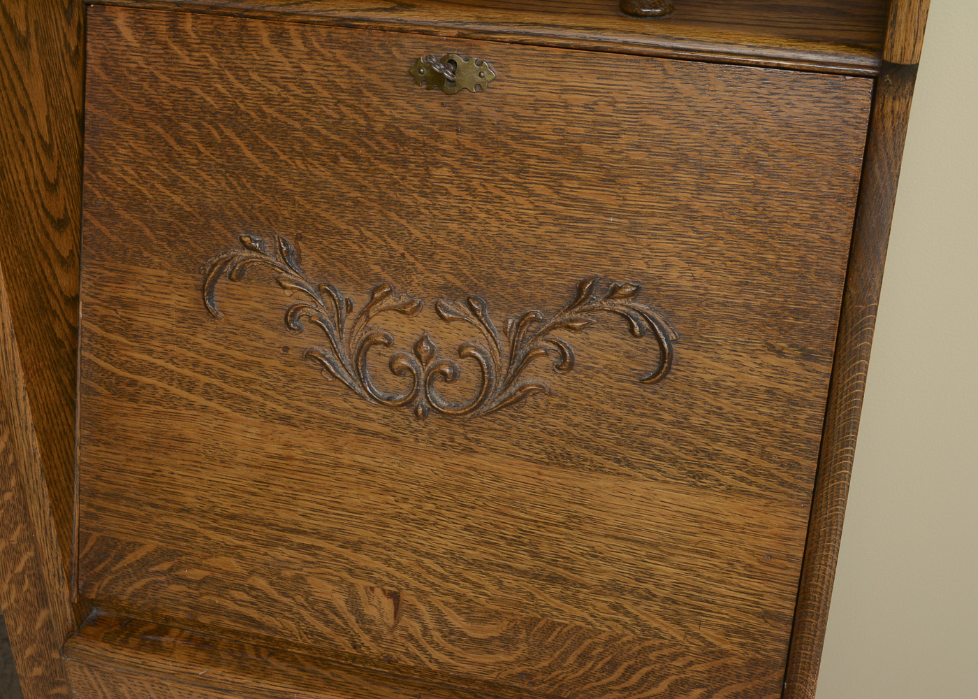 Antique Quartersawn Oak Side-by-Side Secretary Bookcase