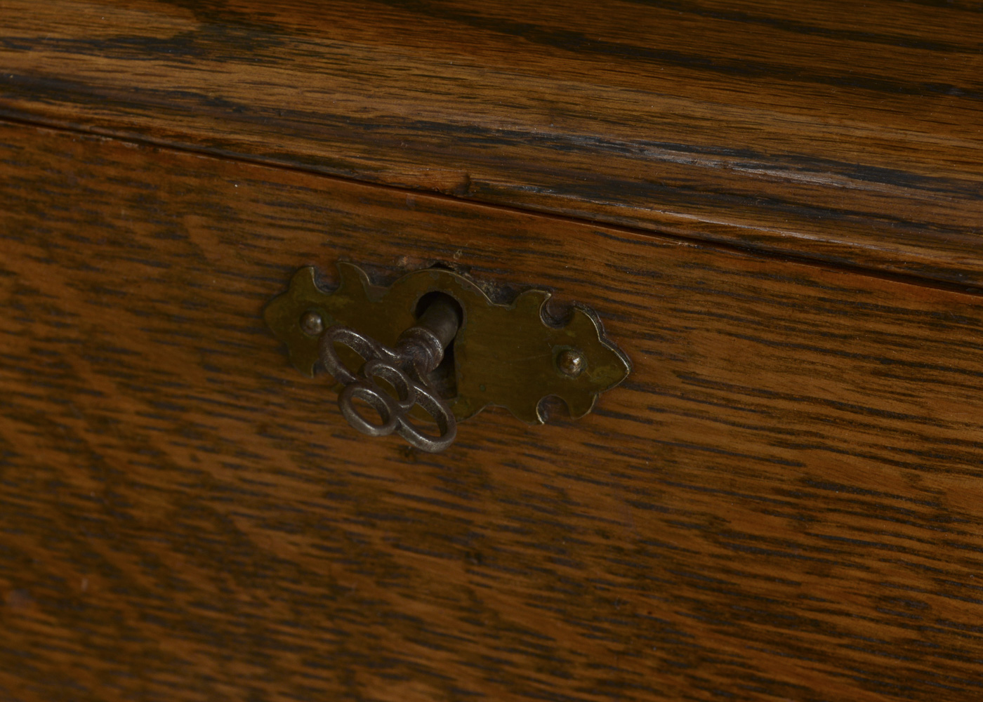 Antique Quartersawn Oak Side-by-Side Secretary Bookcase