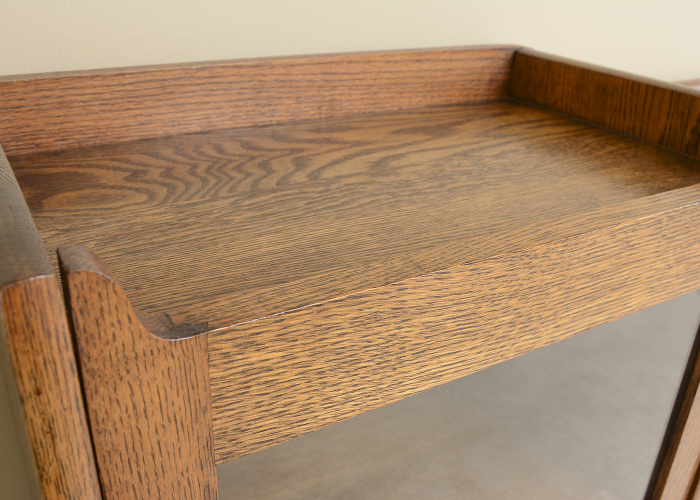 Antique Quartersawn Oak Side-by-Side Secretary Bookcase