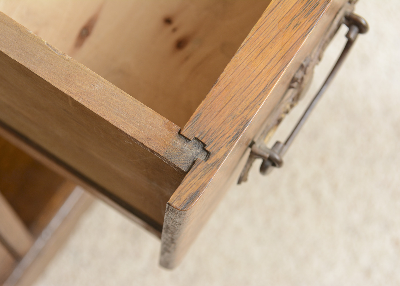 Antique Quartersawn Oak Side-by-Side Secretary Bookcase