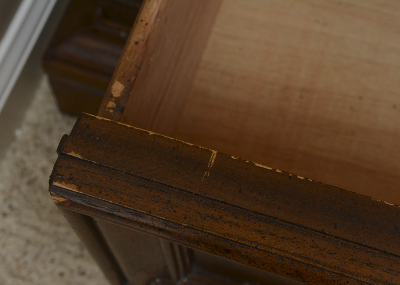 Vintage Walnut-Finished Nightstands