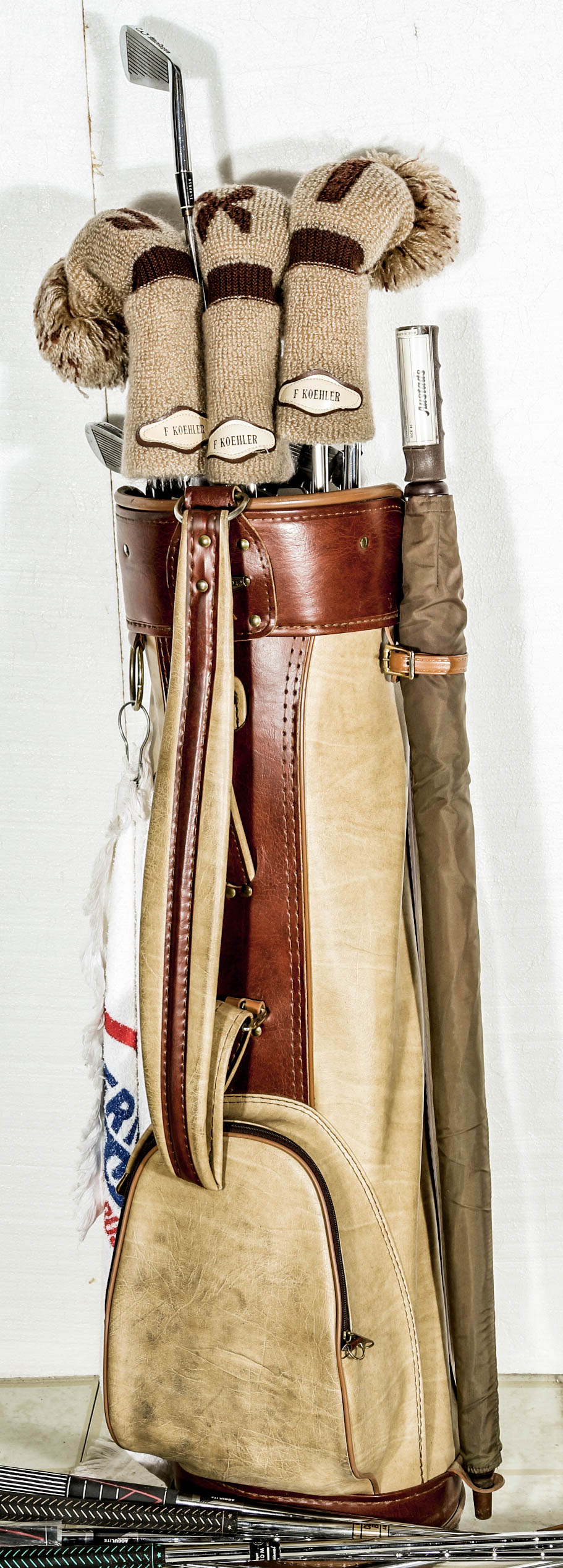 Vintage Set of Men's Left-Handed Golf Clubs