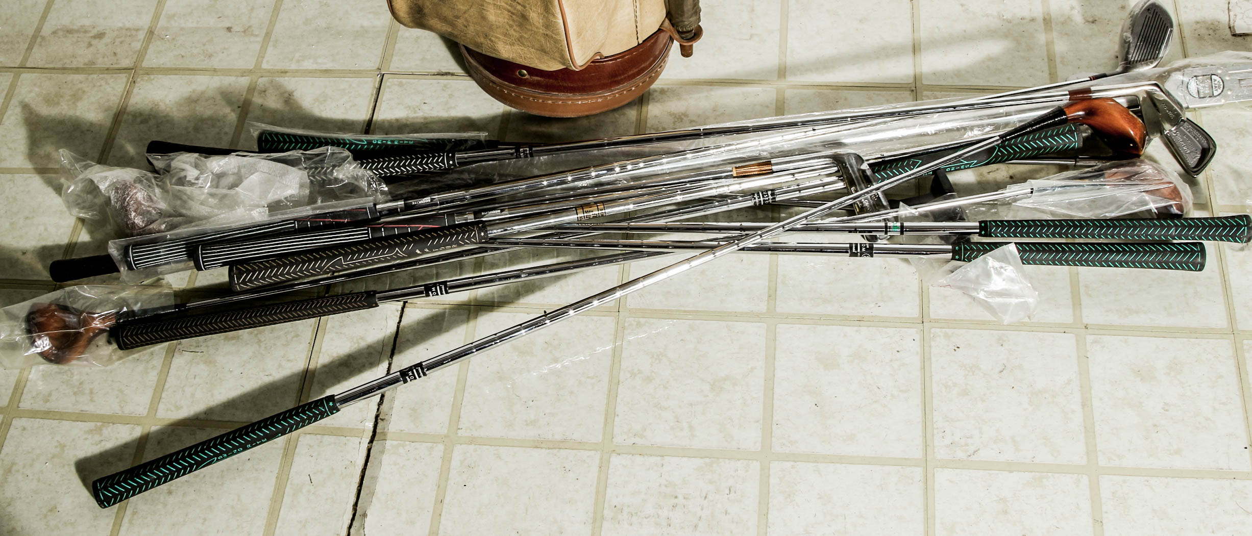 Vintage Set of Men's Left-Handed Golf Clubs