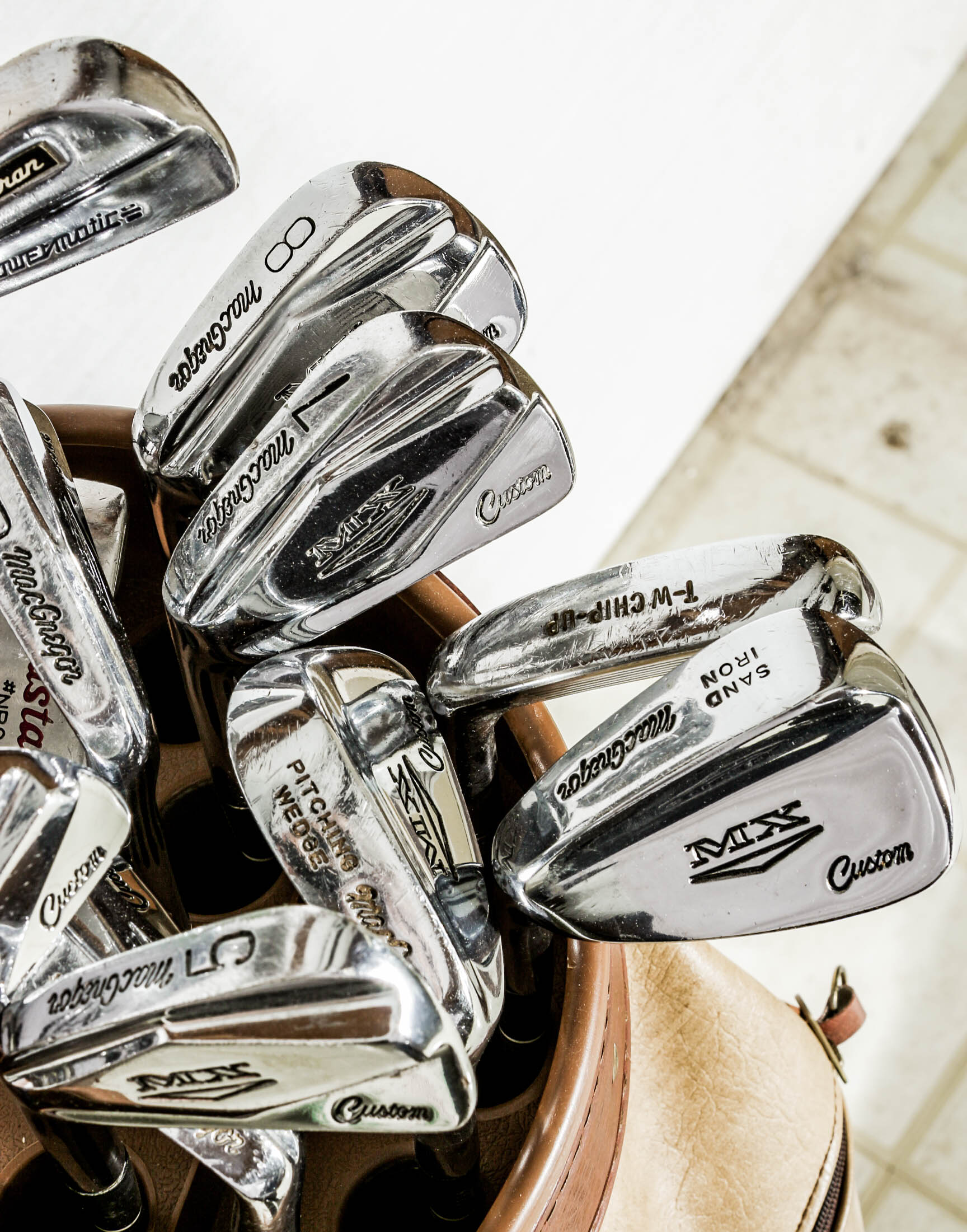 Vintage Set of Men's Left-Handed Golf Clubs