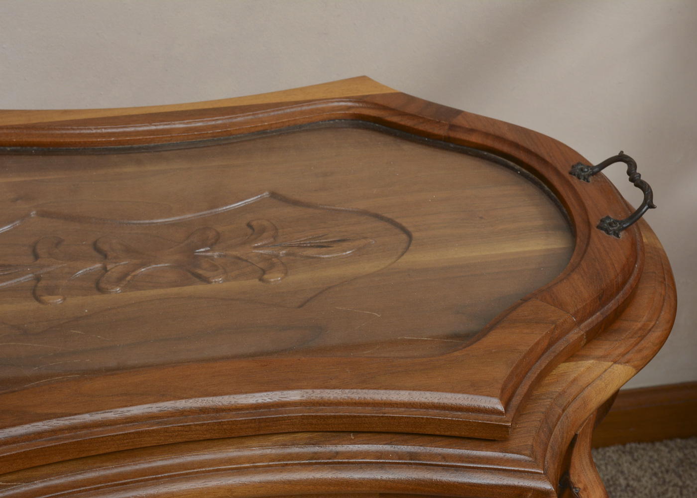 Victorian Inspired Cherry Butlers Tray Table