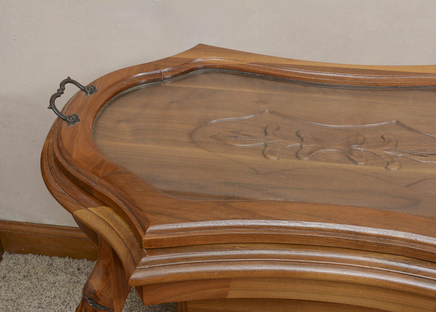 Victorian Inspired Cherry Butlers Tray Table