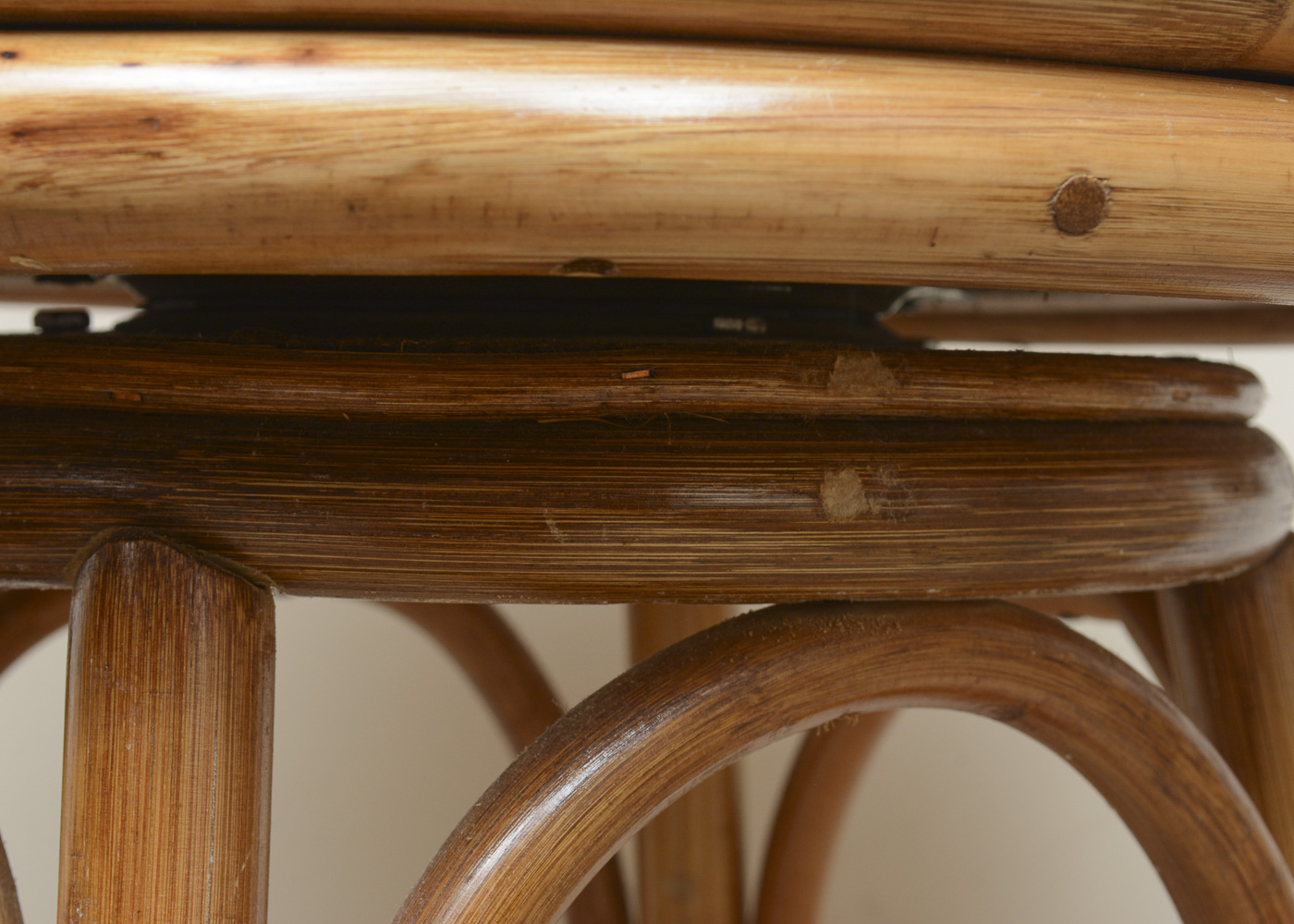 Bamboo Style Swivel Barstools