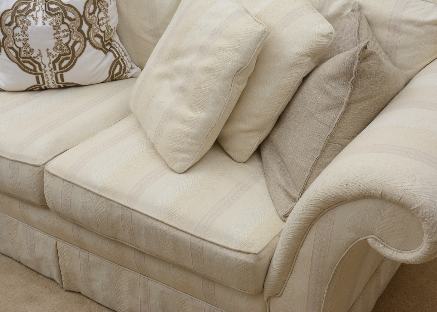 Beige Love Seat by Sherrill Furniture