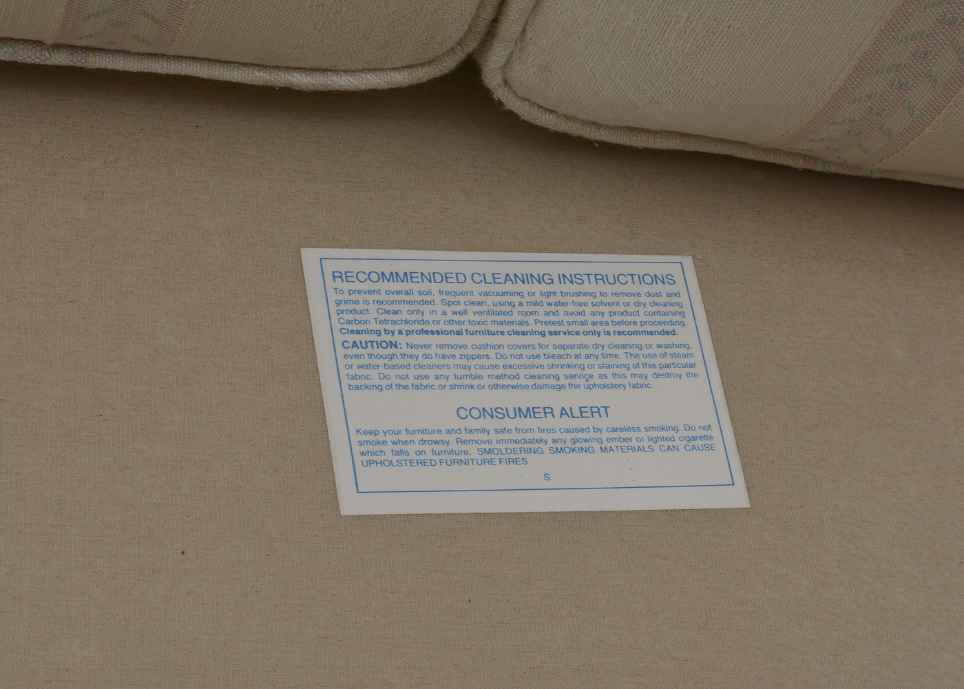 Beige Love Seat by Sherrill Furniture