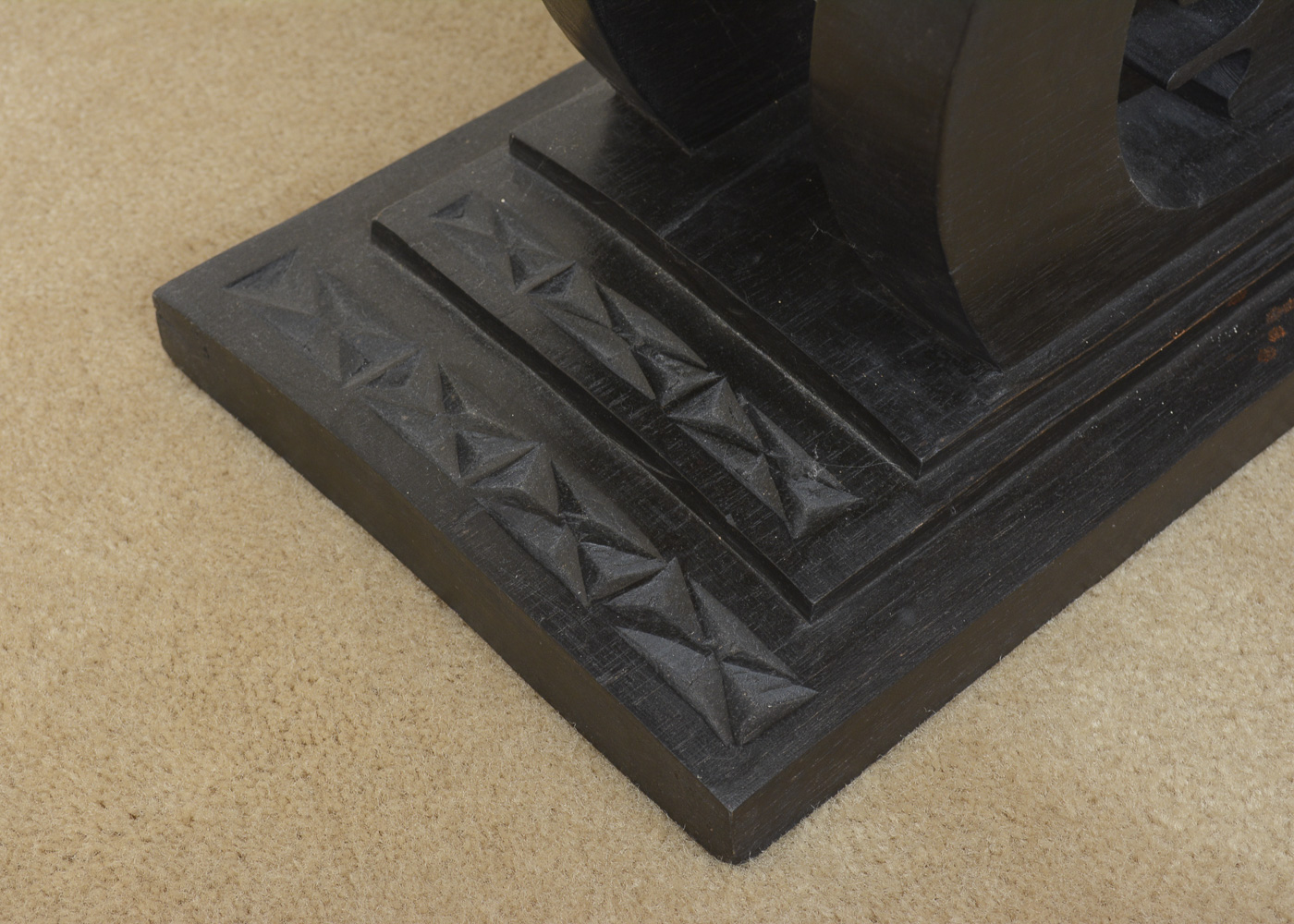 Asian Style Carved Wooden Stool