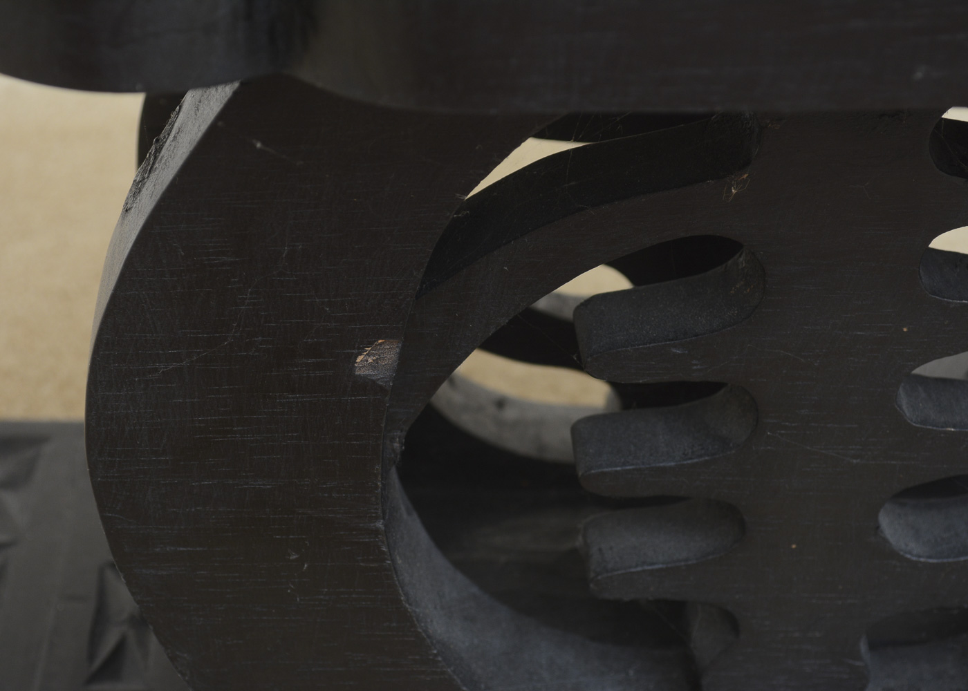 Asian Style Carved Wooden Stool