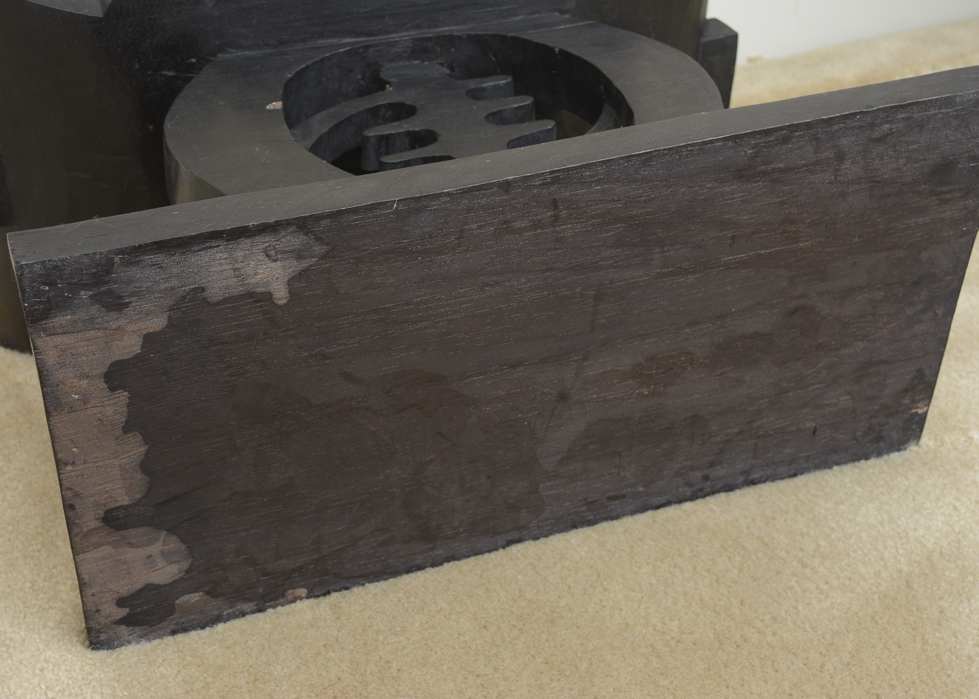 Asian Style Carved Wooden Stool