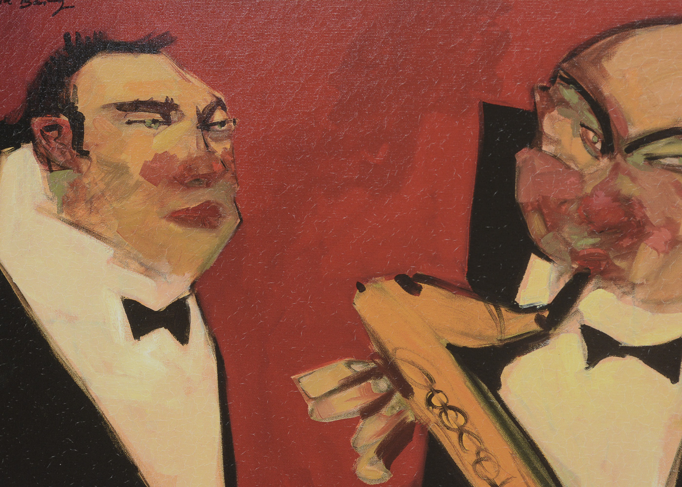 Clifford Bailey Limited Edition Giclée on Canvas "Le Jazz Rouge"