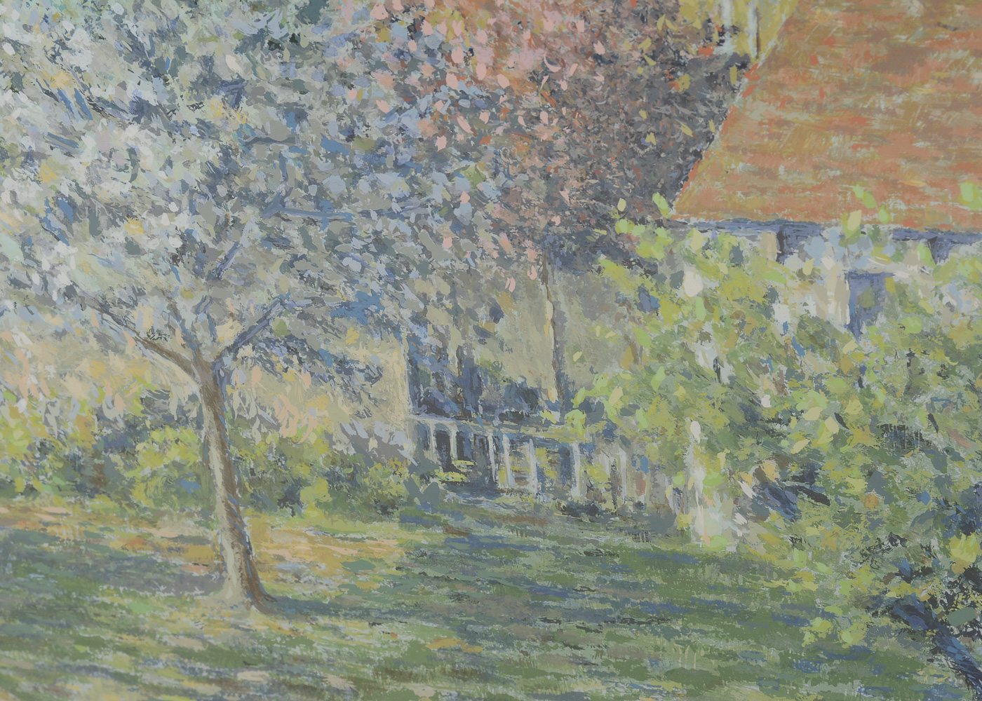 Serigraph on Paper of a Rural Landscape