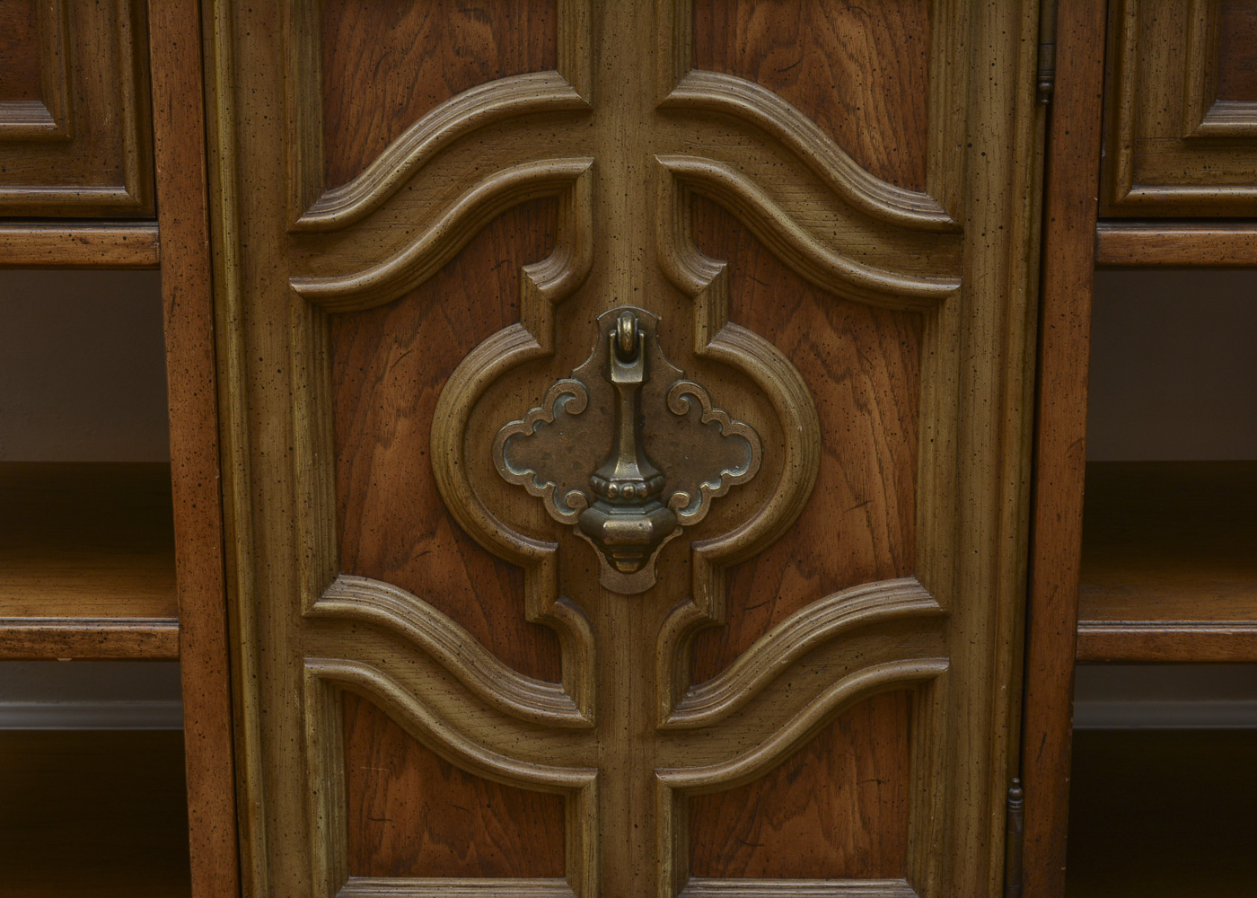 Vintage Walnut-Finished Sideboard by Stanley