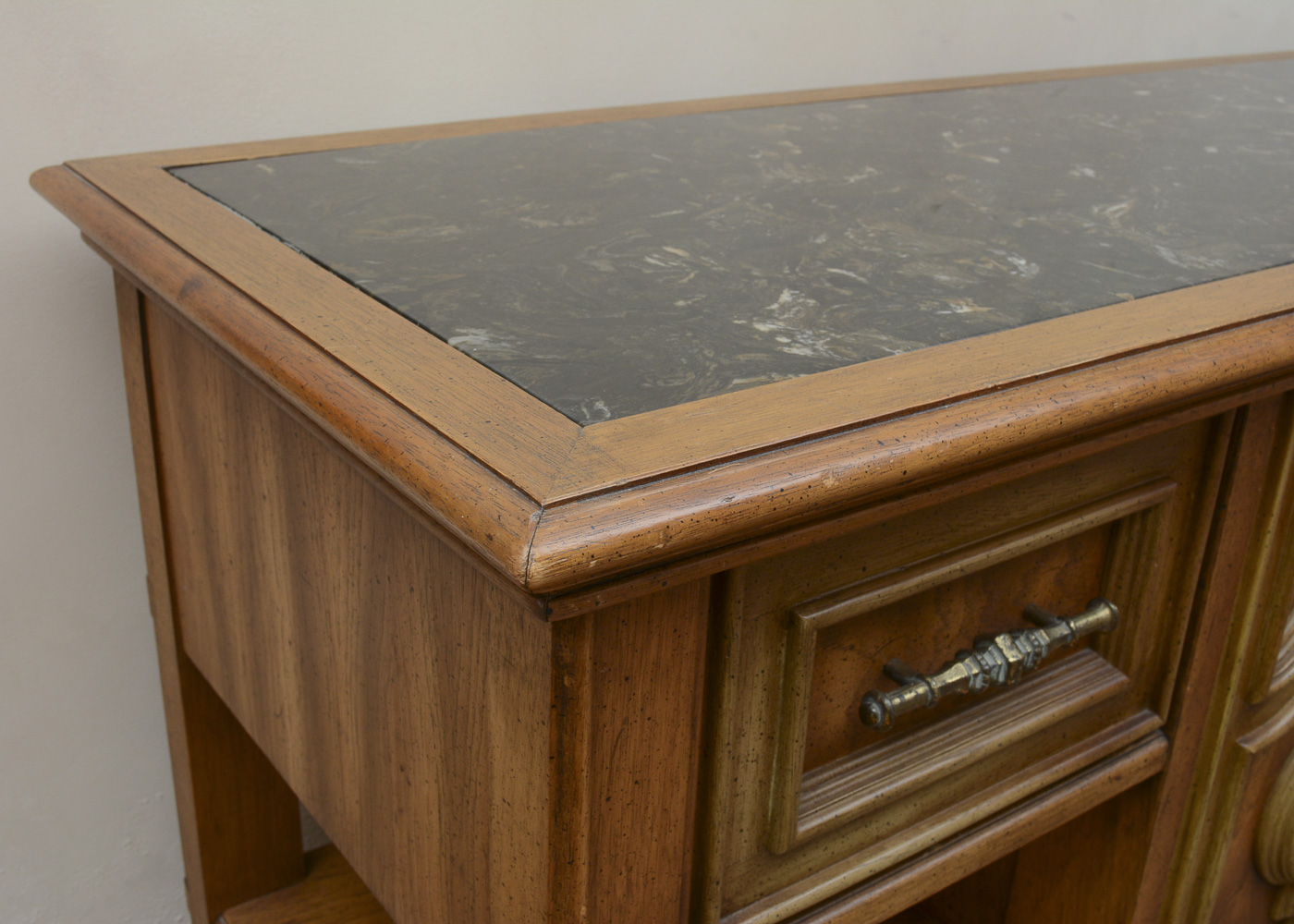 Vintage Walnut-Finished Sideboard by Stanley